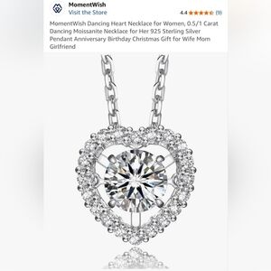 Elegant Silver Heart Pendant Necklace